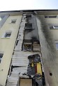 Rollerbrand dann Feuer 1 Fassadenbrand Koeln Gremberg Kroppergasse P49